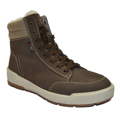 TSF LEATHER FUR BOOT FOR MEN (BRN)